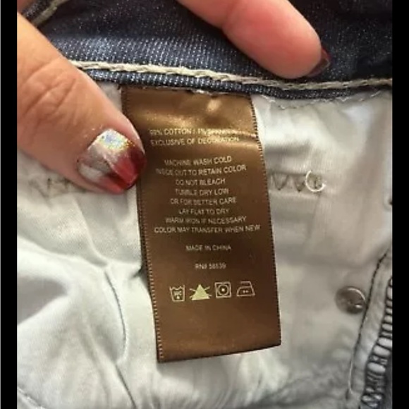 Kut From The Kloth RN#79823 Women’s Blue Jeans Size 14 Boyfriend Denim #816 - Picture 6 of 8